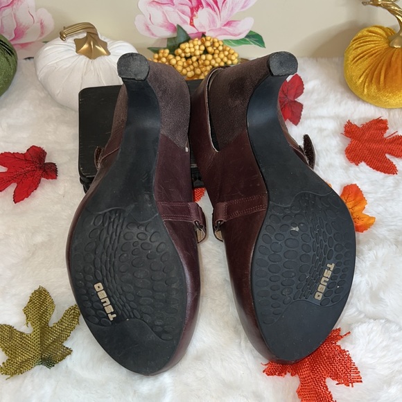TSUBO Mary Jane Suede Style Heel with Velcro Strap. #71 - Picture 5 of 8